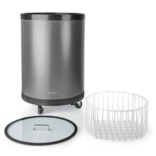 NEDIS | Party Cooler 30 Ltr | 220 - 240 V AC | Aluminum | Adjustable Temperature 0Â°C to 16Â°C | KAPC030SS