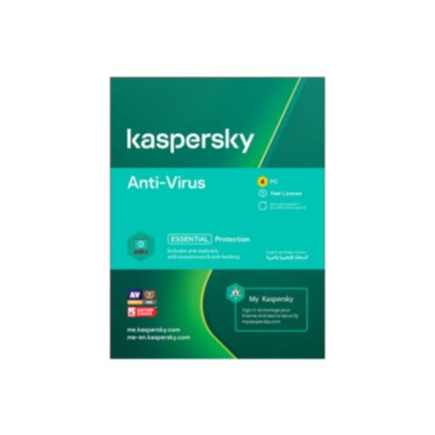 Kaspersky Anti-Virus - 4 Devices Digital License | 60523