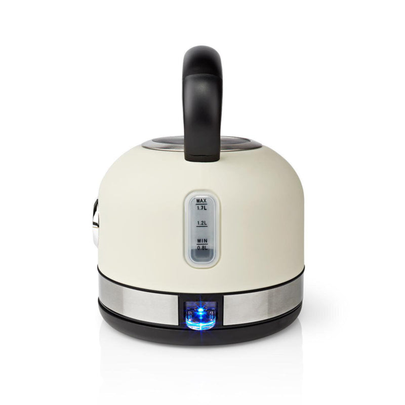 NEDIS | Electric Kettle 1.7Ltr Stainless Steel White | KAWK310EWT