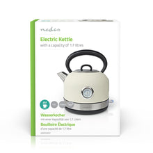 NEDIS | Electric Kettle 1.7Ltr Stainless Steel White | KAWK310EWT