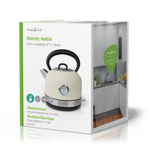NEDIS | Electric Kettle 1.7Ltr Stainless Steel White | KAWK310EWT