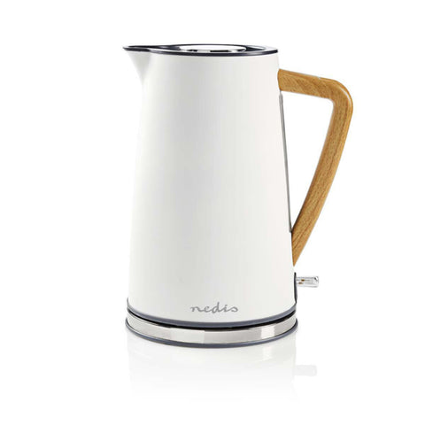 NEDIS | Electric Kettle 1.7ltr Soft-Touch Rotatable 360 degrees White | KAWK510EWT