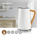 NEDIS | Electric Kettle 1.7ltr Soft-Touch Rotatable 360 degrees White | KAWK510EWT