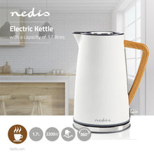 NEDIS | Electric Kettle 1.7ltr Soft-Touch Rotatable 360 degrees White | KAWK510EWT