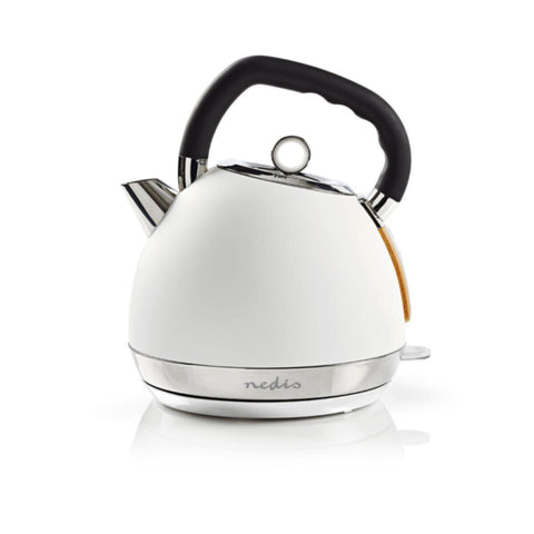 NEDIS | Electric Kettle 1.8ltr Soft-Touch Rotatable 360 degrees White | KAWK520EWT