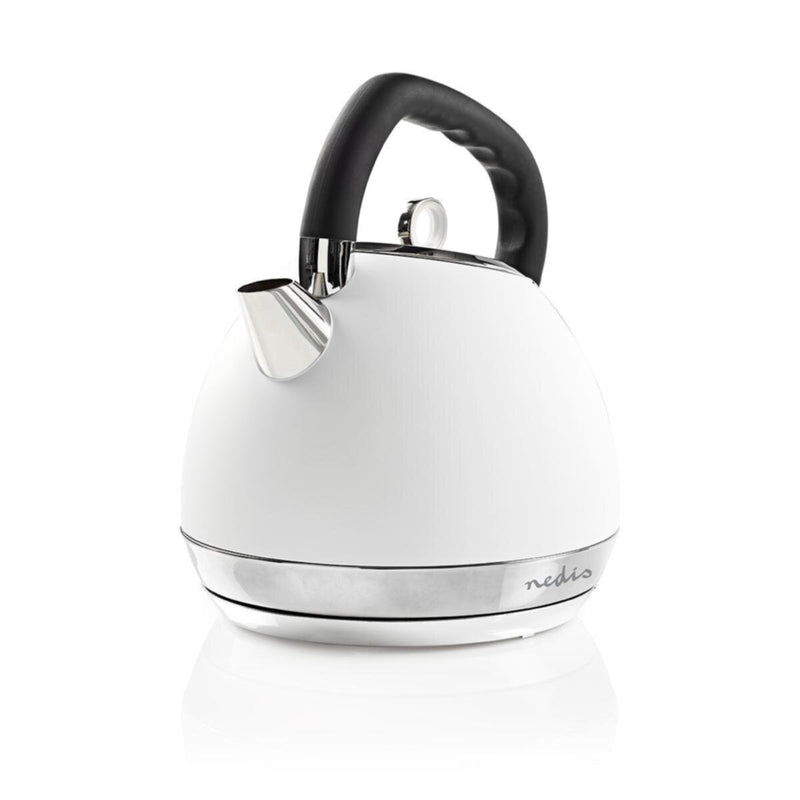 NEDIS | Electric Kettle 1.8ltr Soft-Touch Rotatable 360 degrees White | KAWK520EWT