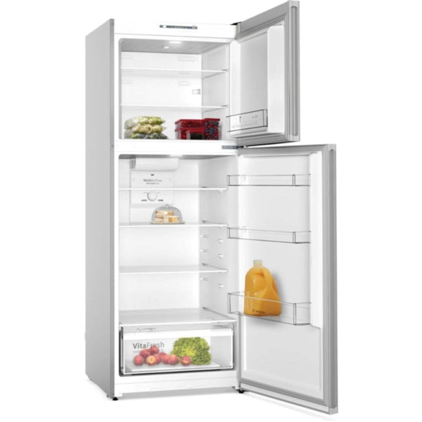 BOSCH | Serie 4 Free-Standing Double Door Fridge 550Ltrs 186x70 cm Stainless Steel Look | KDN55NL20M