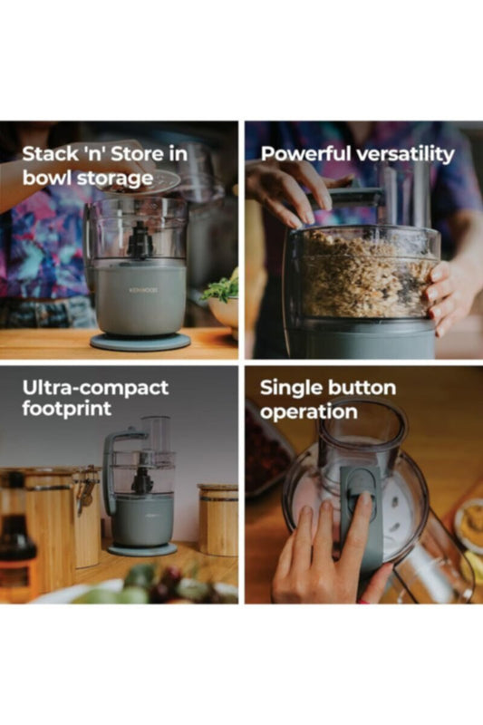 KENWOOD | 650W Multipro Go Super Compact Food Processor FDP22.130GY Grey | TE0203968