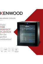 KENWOOD | Beverage Cooler 12 Bottles Wine Cooler Refrigerator with Double Glass Door | 00F958300KEAS