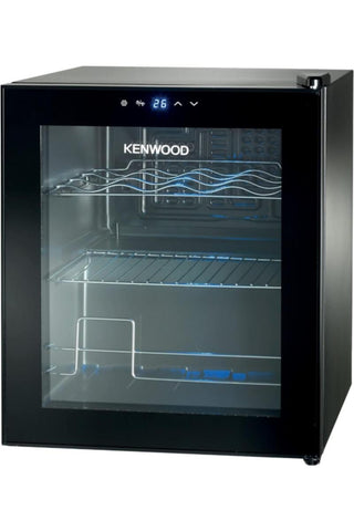 KENWOOD | Beverage Cooler 12 Bottles Wine Cooler Refrigerator with Double Glass Door | 00F958300KEAS