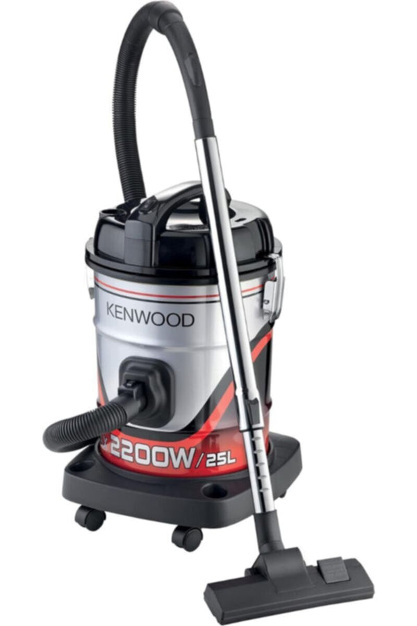 KENWOOD | Drum Vacuum Cleaner 2200W 25Ltr VDM60.000BR Black/Red | TE0185680