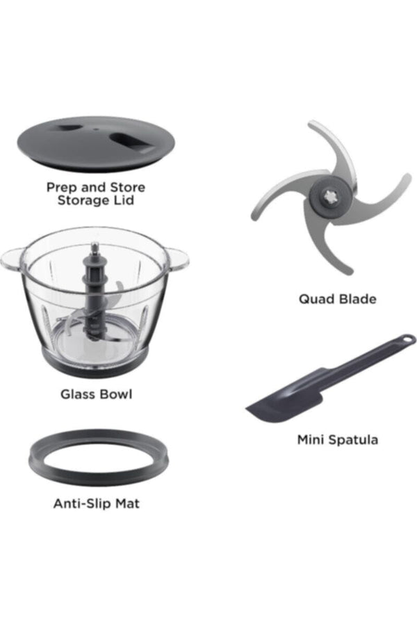 KENWOOD | Glass Chopper 500W With 1.2 Ltr Glass Bowl CHP62.400SI | TE0205025