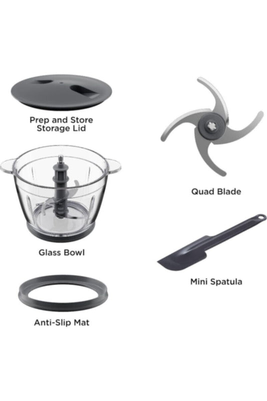 KENWOOD | Glass Chopper 500W With 1.2 Ltr Glass Bowl CHP62.400SI | TE0205025