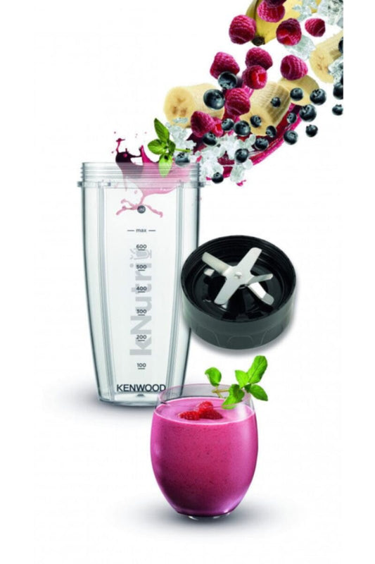 KENWOOD | Personal Blender 600W Smoothie Blender Bsp70.180Si - Black/Silver | TE0185567