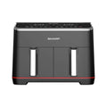SHARP | Dual Drawer Air Fryer 8L LED Display | KF-DF80RT-K3