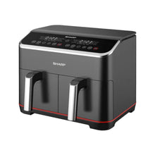 SHARP | Dual Drawer Air Fryer 8L LED Display | KF-DF80RT-K3