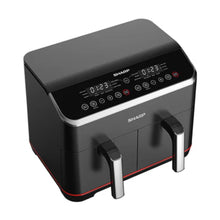 SHARP | Dual Drawer Air Fryer 8L LED Display | KF-DF80RT-K3