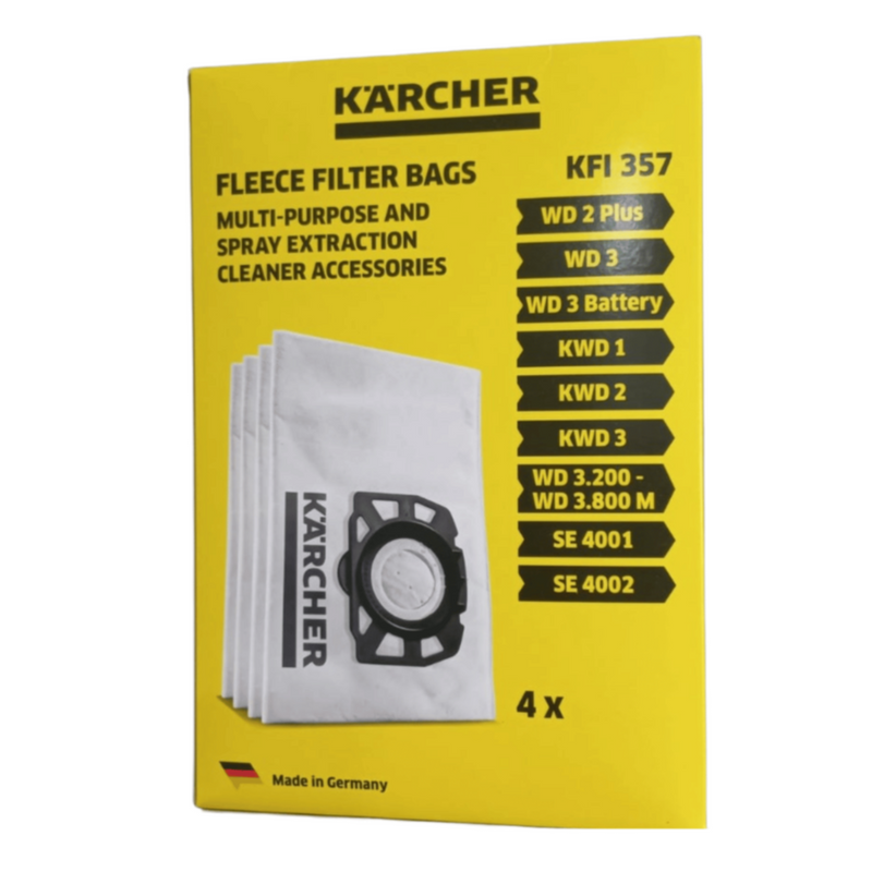 KARCHER | Fleece Filter Bags 4pcs | KFI 357