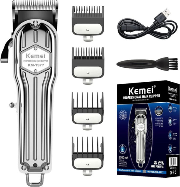 KEMEI | Professional Hair Clipper Silver | KM-1977