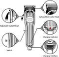 KEMEI | Professional Hair Clipper Silver | KM-1977