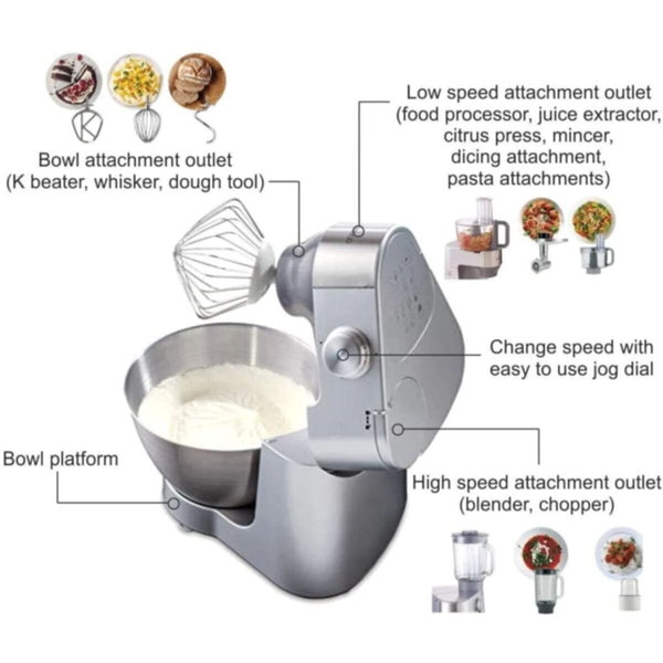 KENWOOD | Stand Mixer Kitchen Machine Prospero 900W With 4.3L Ss Bowl Silver | KM287