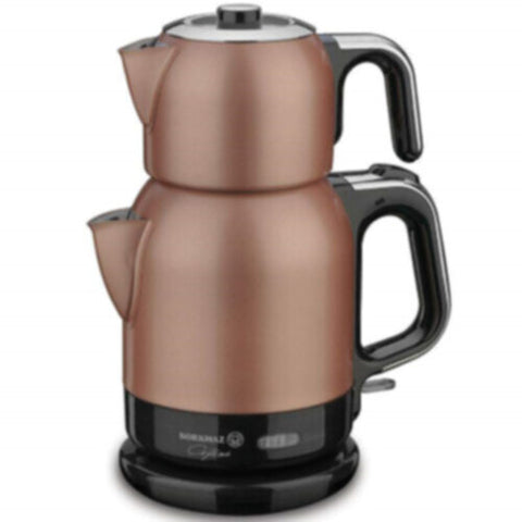 KORKMAZ | Caytema Electric Tea Pot Set Rosegold | KO-A331-02