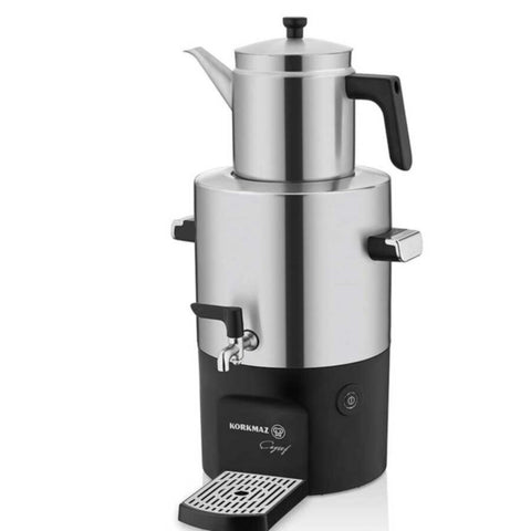KORKMAZ | Caysef Samovar Inox/Chrome | KO-A841-01