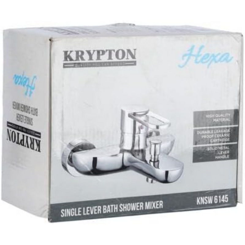 KRYPTON | Hexa Series Zinc Chrome Finish Single Lever Bath | KNSW6145