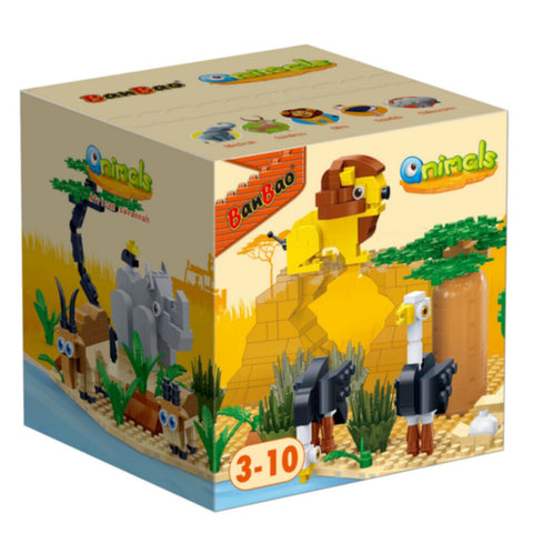 BANBAO | Qnimals African Savannah Building Toy | 6667
