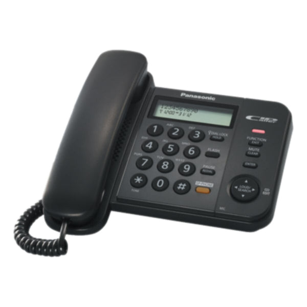 PANASONIC | Corded Telephone Single Line Black | KX TS 580