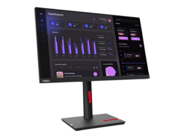 LENOVO | ThinkVision T24I-30 Monitor 23.8"inch FHD IPS, with Eyesafe 60Hz, 4ms, HDMI, VGA, DP | 63CFMATXUK