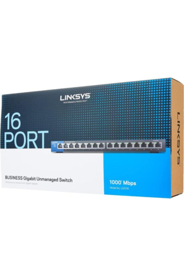 LINKSYS | Unmanaged Switches 16-Port | LGS116-UK