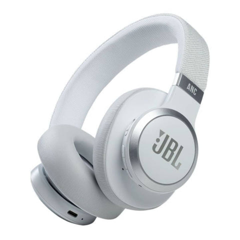 JBL | Wireless Over-Ear Noise Cancelling Headphones - White | Live 660NC