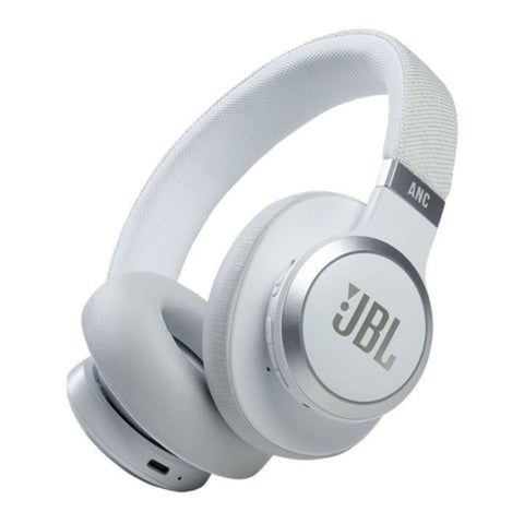JBL | Wireless Over-Ear Noise Cancelling Headphones - White | Live 660NC