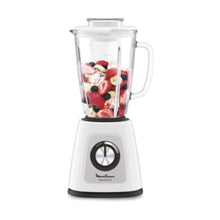 MOULINEX | Blendforce Glass Jug Blender 500W 1.7Ltr White | LM435127
