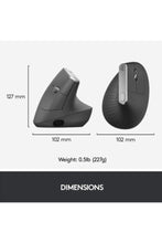 LOGITECH | Mx Vertical Graphite Mouse Black | TE0135959
