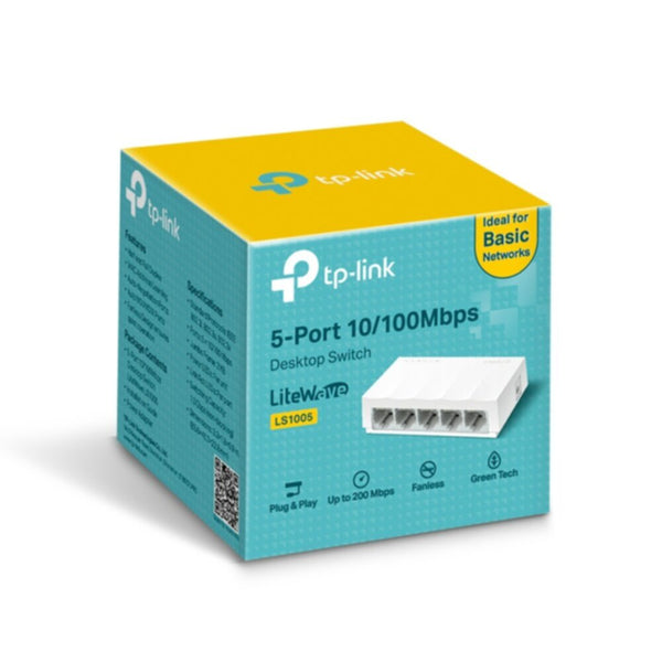TP-LINK | 5-Port 10/100Mbps Desktop Switch | LS1005
