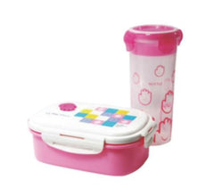 ROYALFORD | Lunch Box With Water Bottle Assorted Colors - Portable Design Perfect Lock with Seal System to Avoid Spillage|Travel Safe|Compact lids with High Grip Clips|Ideal for Office, Picnic, Outings & More | RF4396