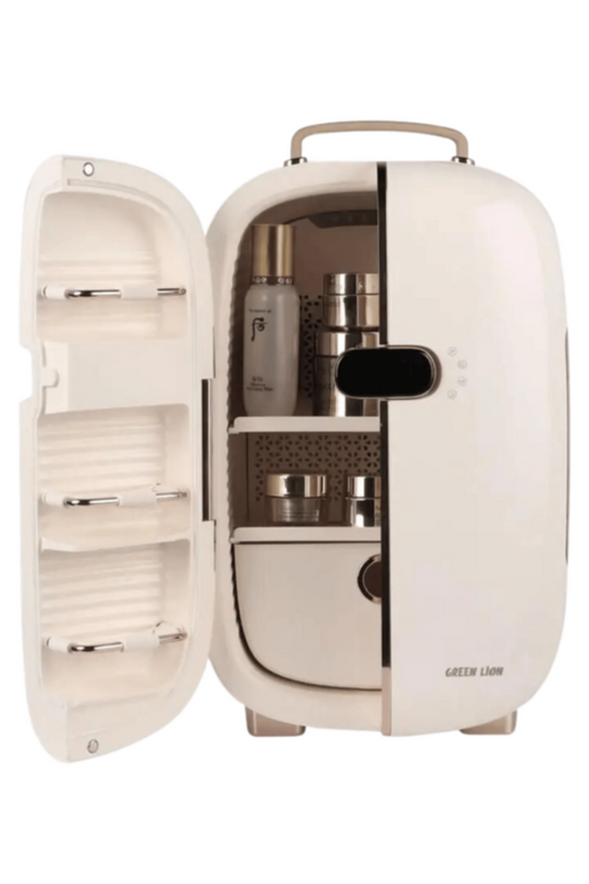 GREEN LION | Makeup Fridge Temperature Control Quiet Mode Professional Organization Keep Fresh & Dry