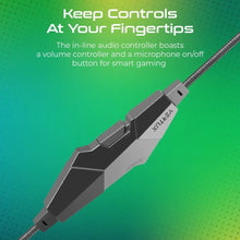 VERTUX | Amplified Stereo Wired Gaming Headset Blue | MALAGA.BLUE