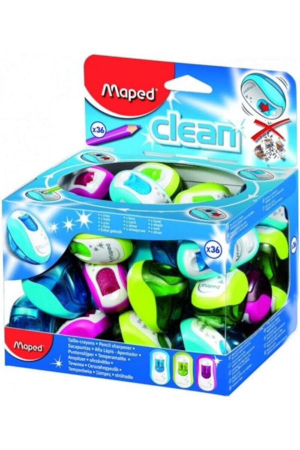 MAPED | Sharpener 1 Hole Clean Display 36 pcs | MD-030111