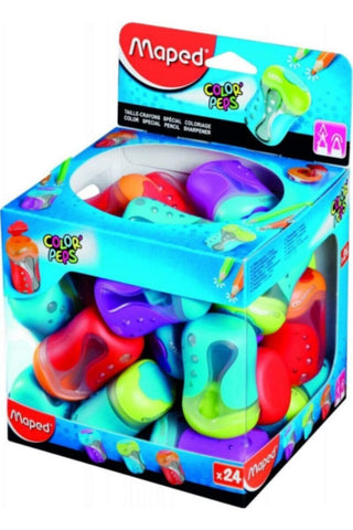 MAPED | Sharpener 2 Hole Color Peps Display 24 pcs | MD-043111