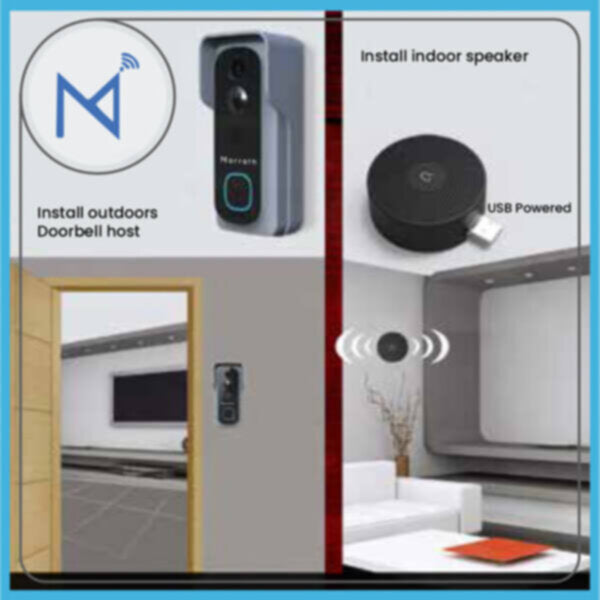 MARRATH | Smart Wi-Fi HD Video Doorbell with Chime | MSHA26