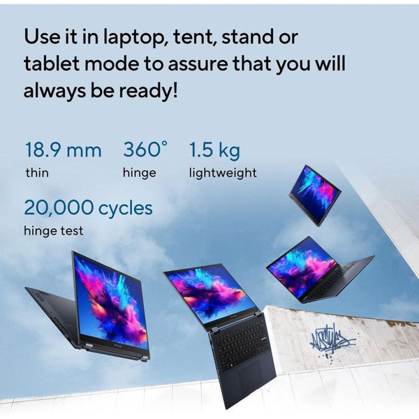 ASUS | Vivobook S14 2 in1 Convertible Laptop 14inch Intel UHD Graphics Intel Core i5 1335U 8GB RAM 512GB SSD TP3402VA-LZ255W | MASITNTP34085