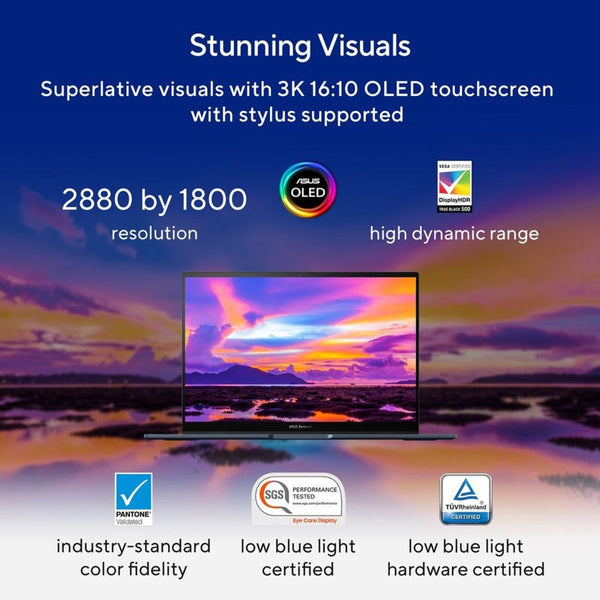 ASUS | Zenbook 14 Flip 2 in 1 Laptop 14inch Intel Core i7 1360P 16GB RAM 1TB SSD UP3404VA-OLED-1W | MASITNUP34057