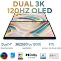 ASUS | Zenbook Duo OLED Laptop Touch Screen Intel Core Ultra 7 255H 2GHz 32GB RAM 1TB SSD UX8406CA-OLED7 | MASITNUX84068