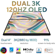 ASUS | Zenbook Duo OLED Laptop Touch Screen Intel Core Ultra 7 255H 2GHz 32GB RAM 1TB SSD UX8406CA-OLED7 | MASITNUX84068
