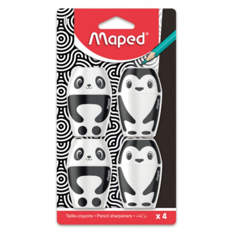 MAPED | Shaker Fancy 1 Hole Sharpener Pac 4 Pcs | MD-034079