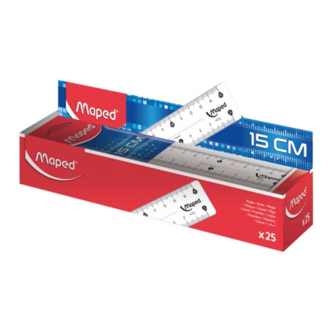 MAPED | Ruler 15Cm Essentials Flat 1Pc | MD-146507