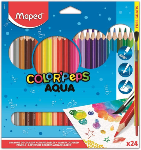 MAPED | Color Peps Aqua Pencils 24-Pack | MD-836013